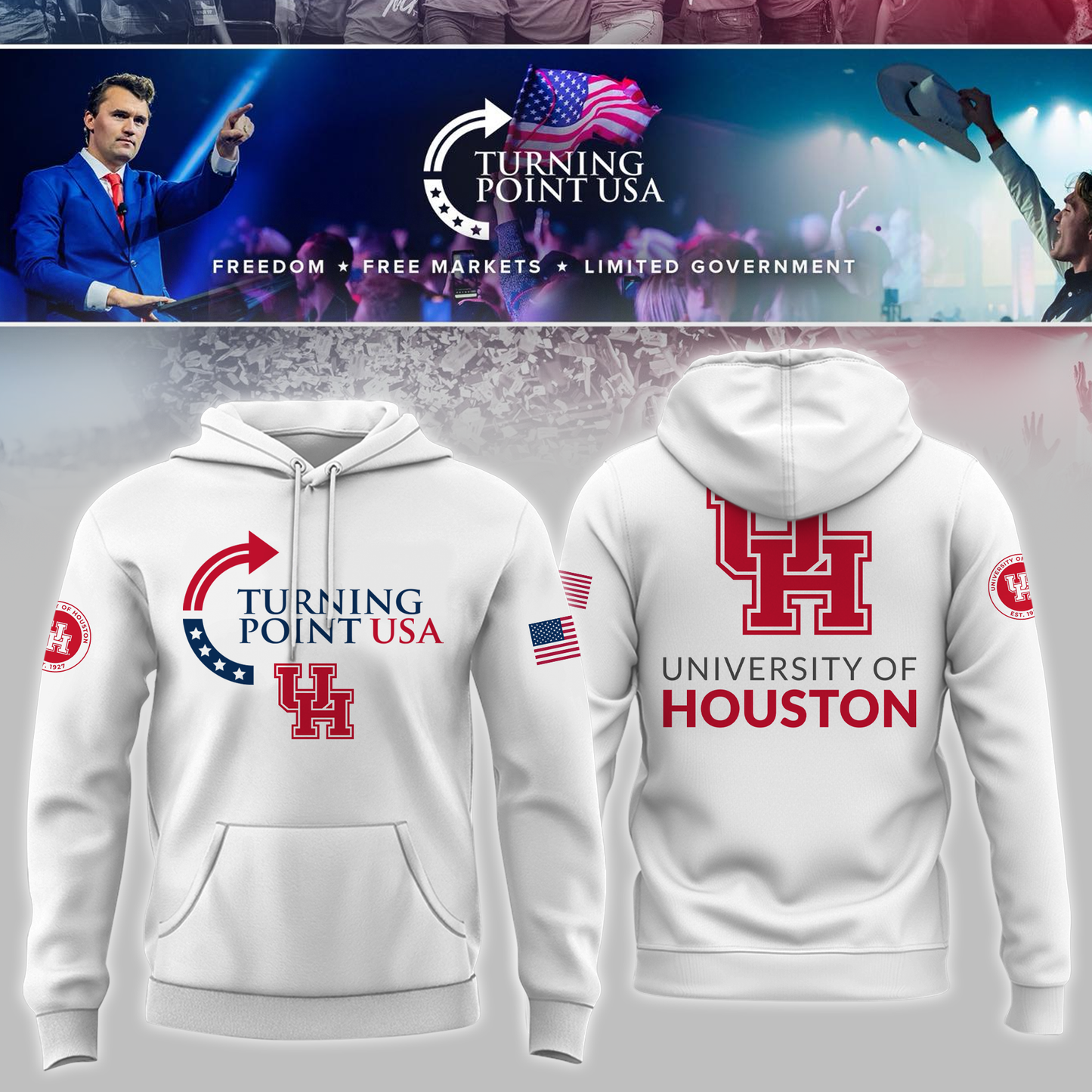 Limited Edition Houston University Freedom Hoodie