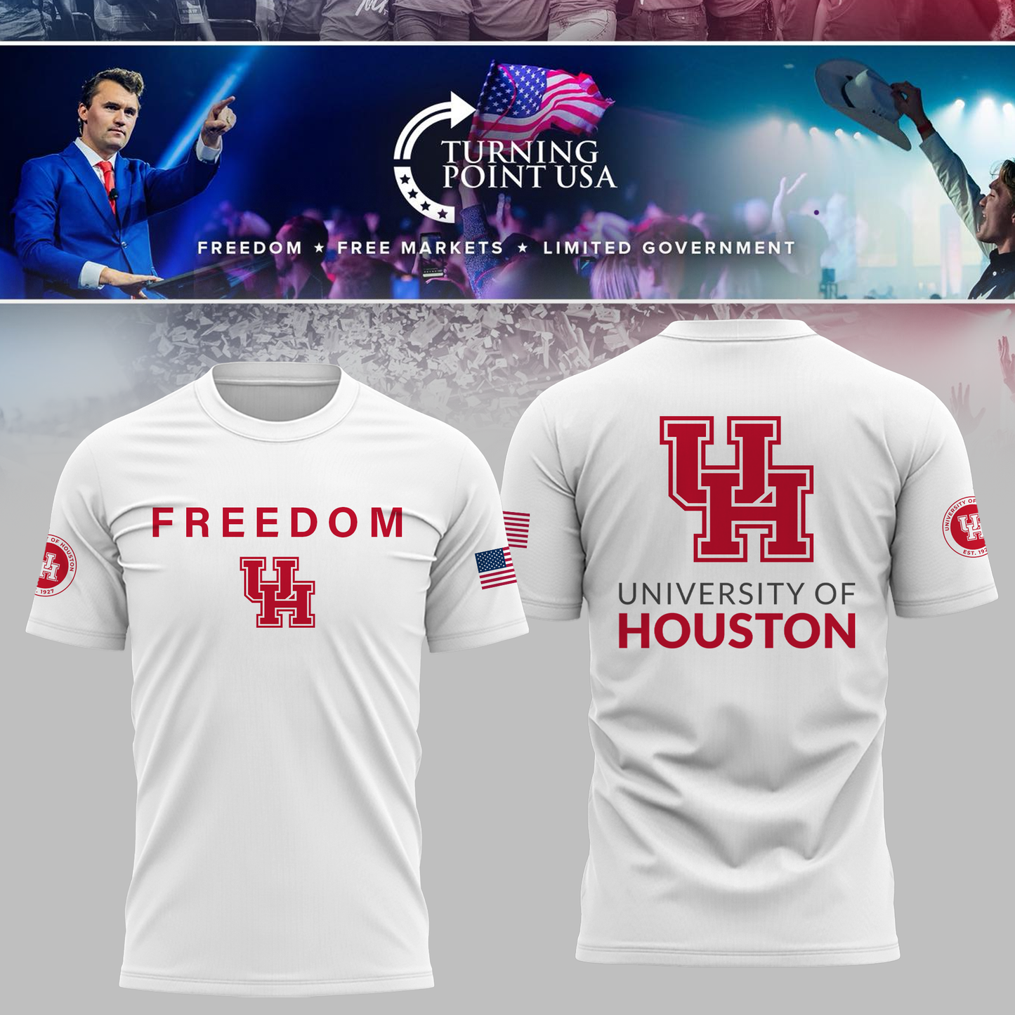 Limited Edition Houston University Freedom T-Shirt