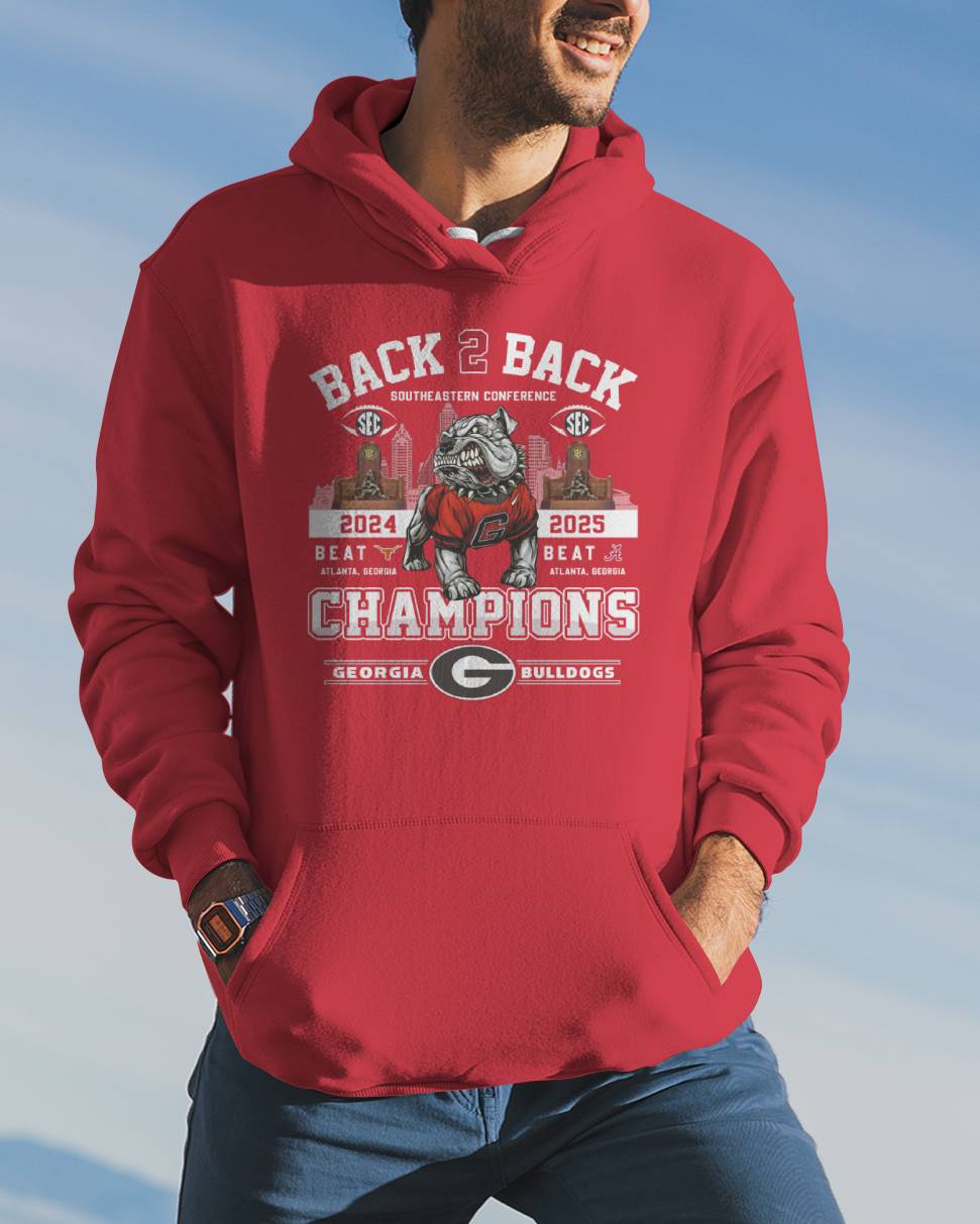 UGA 2025 SEC Football Conference Champions Hoodie Limited Edition v2