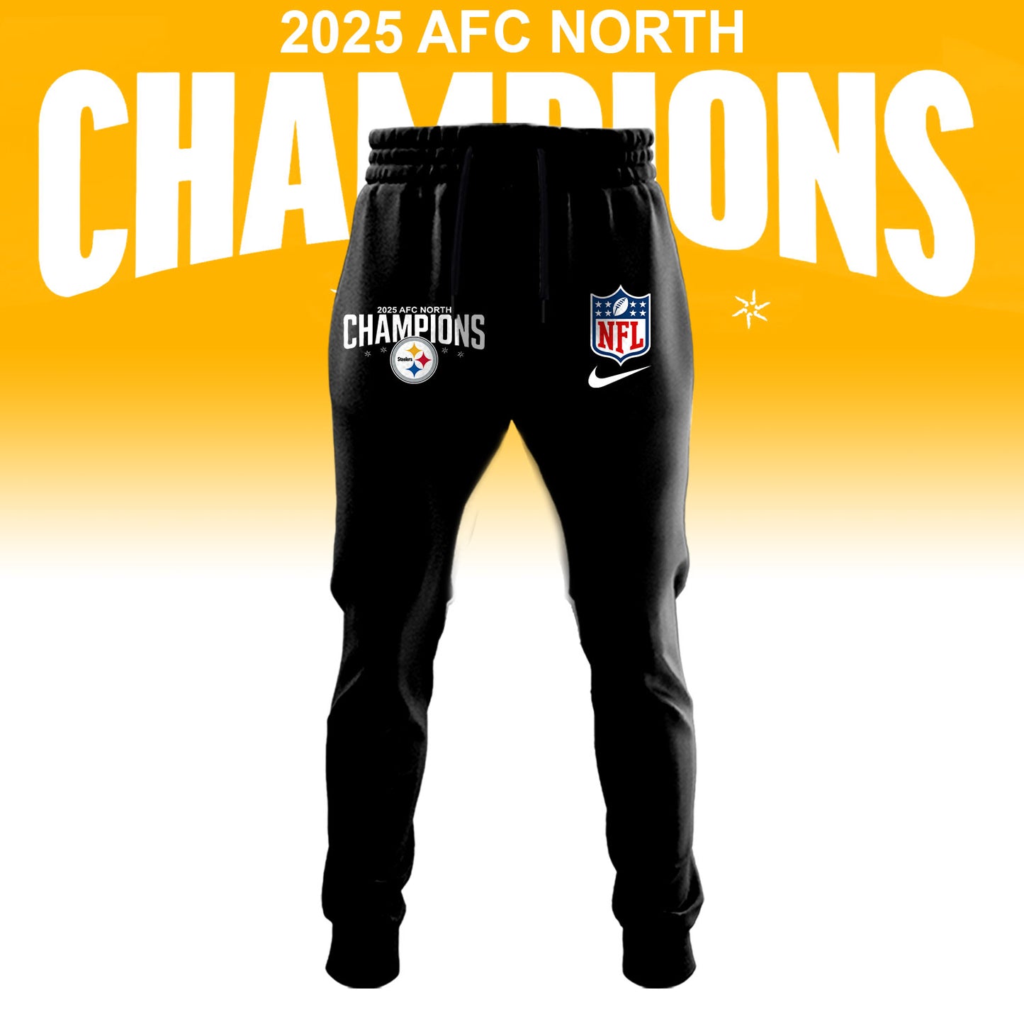 Pittsburgh Steelers 2025 AFC North Division Champions Limited Edition Hoodie