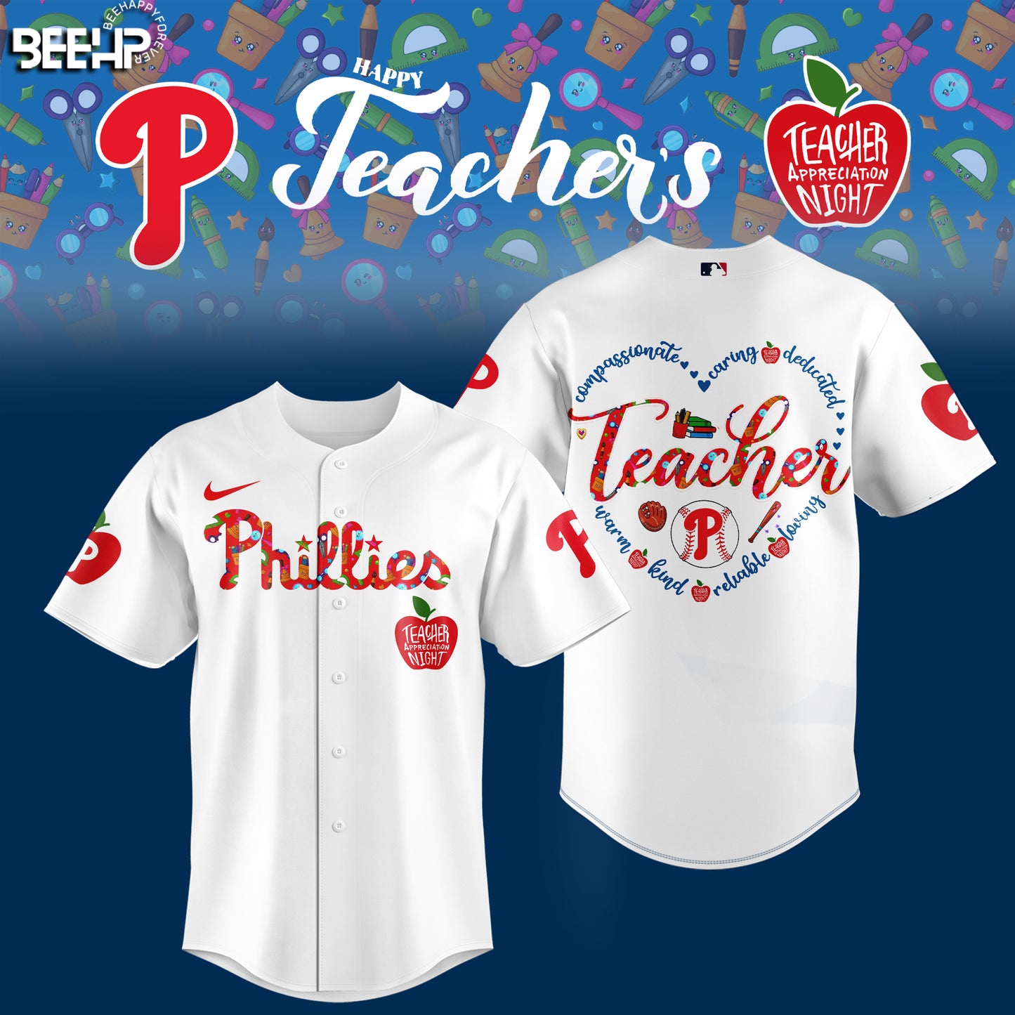 __.Philadelphia Phillies TEACHER APPRECIATION NIGHT Editions Limited 2025 Jersey