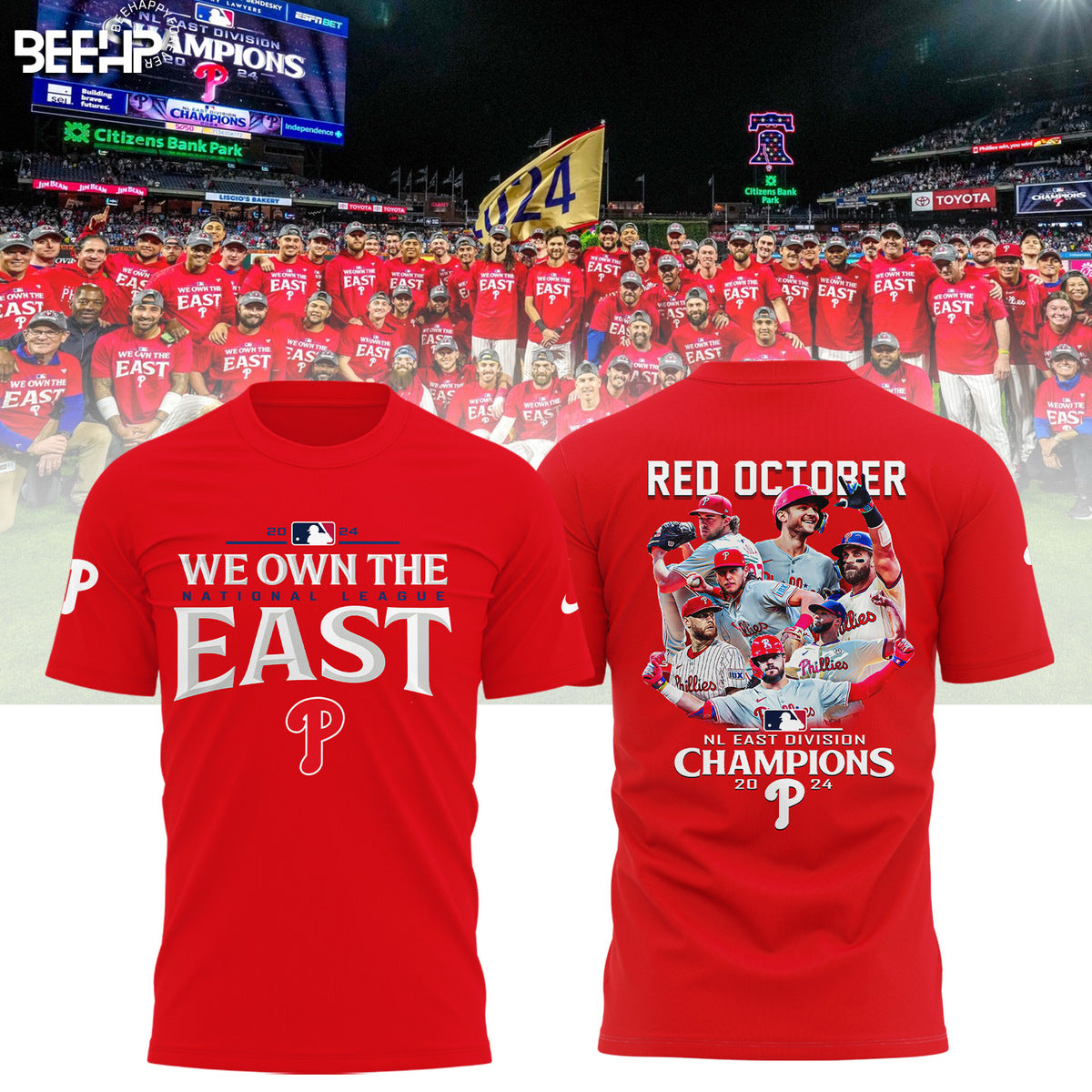 ..Philadelphia Phillies 2024 NL East Division Champions Shirt