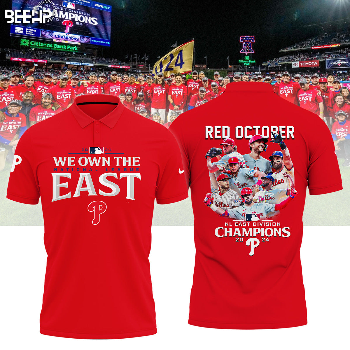 ..Philadelphia Phillies 2024 NL East Division Champions Shirt