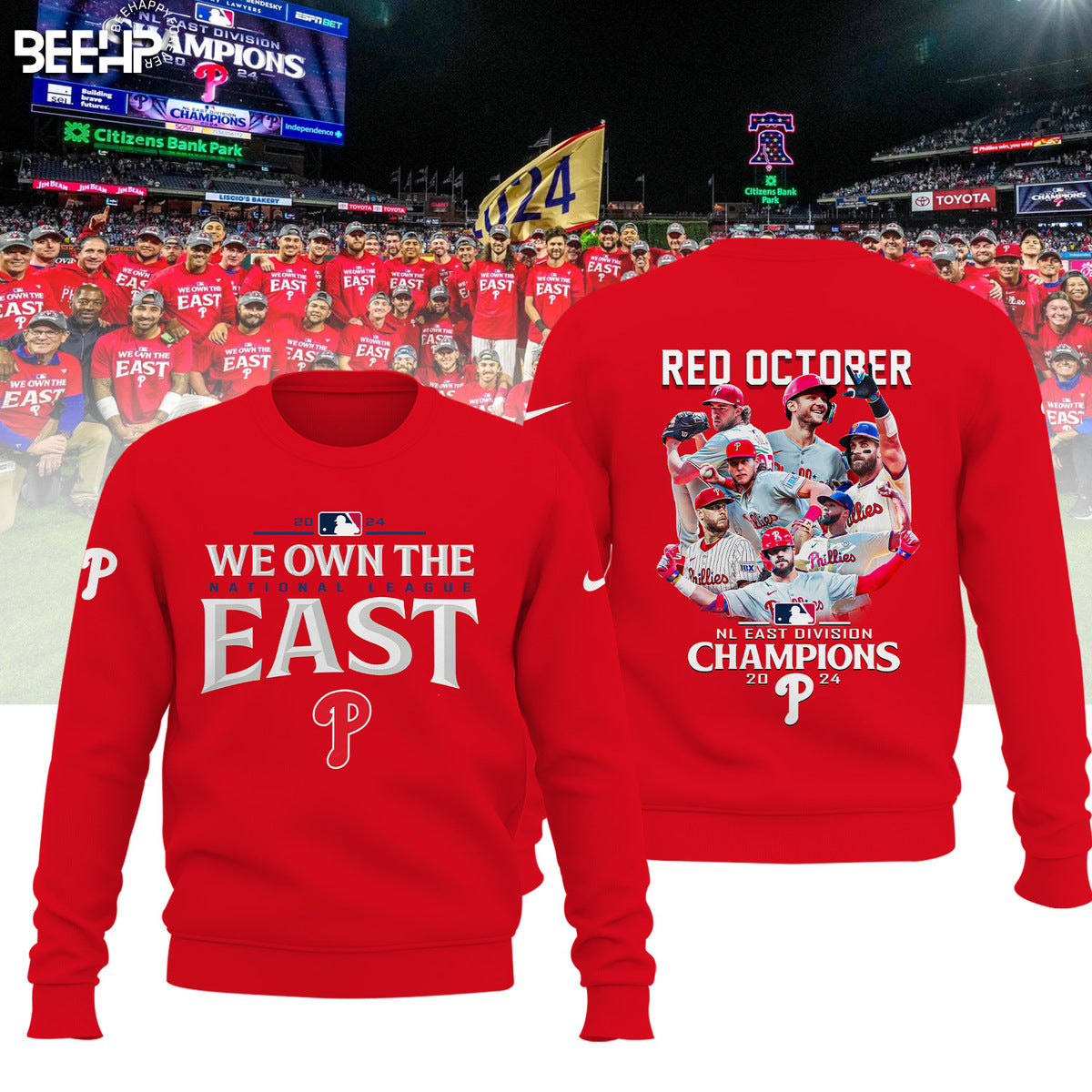 ..Philadelphia Phillies 2024 NL East Division Champions Shirt