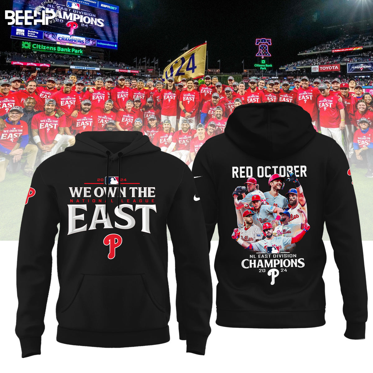 ..Philadelphia Phillies 2024 NL East Division Champions Shirt
