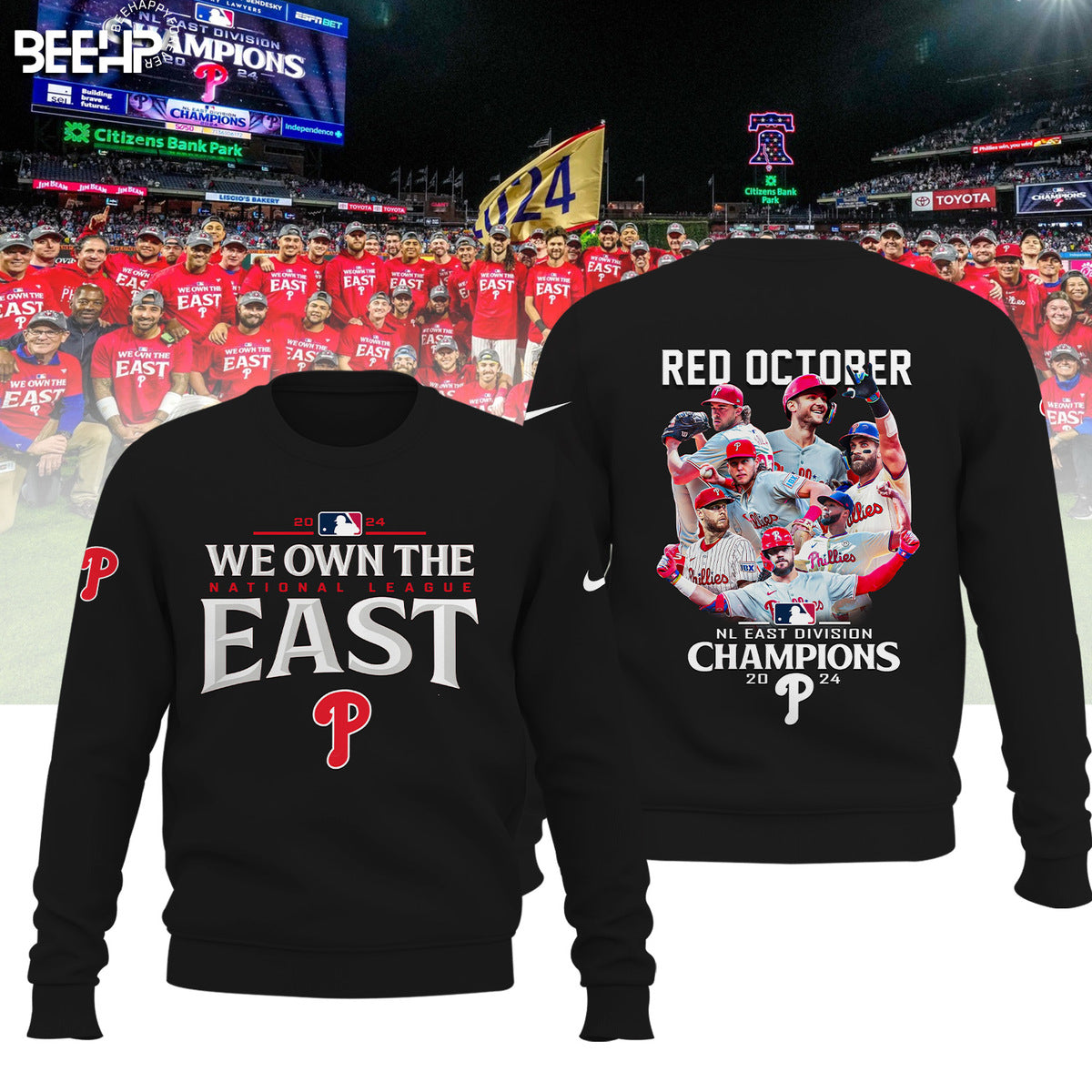 ..Philadelphia Phillies 2024 NL East Division Champions Shirt