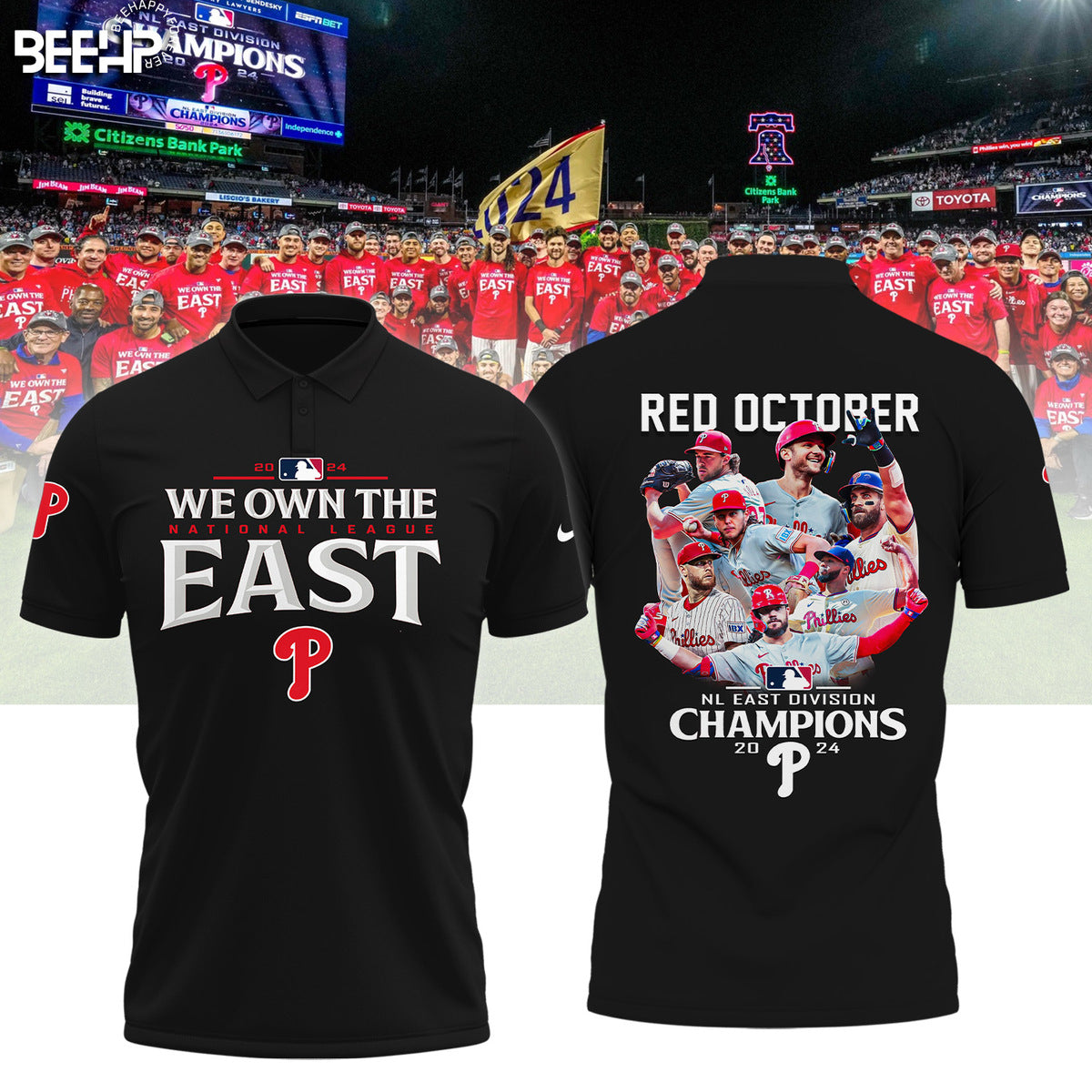 ..Philadelphia Phillies 2024 NL East Division Champions Shirt