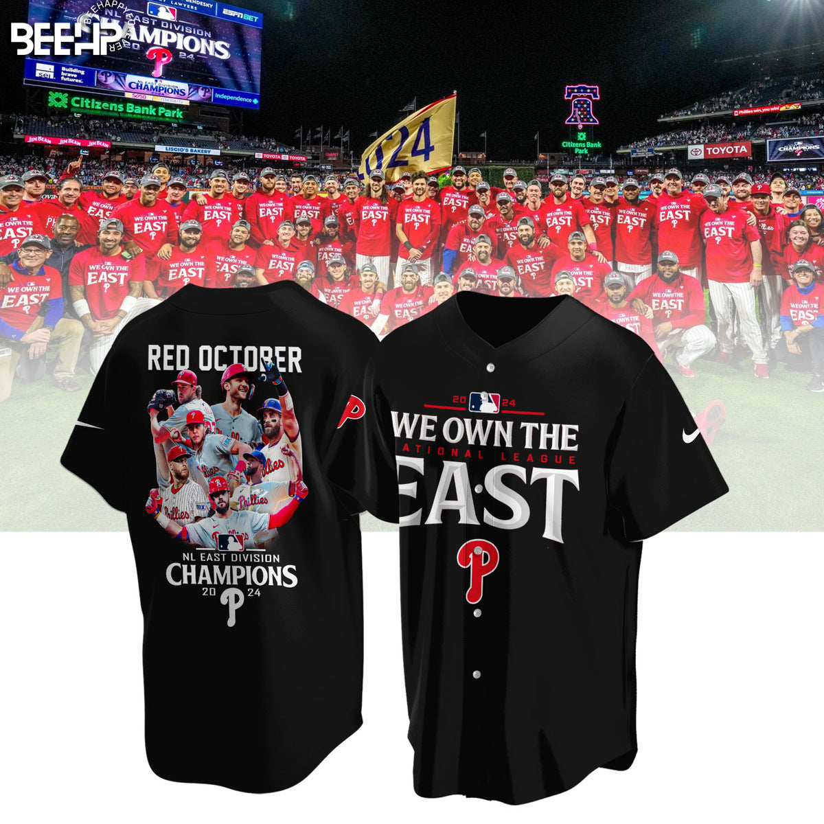 ..Philadelphia Phillies 2024 NL East Division Champions Shirt