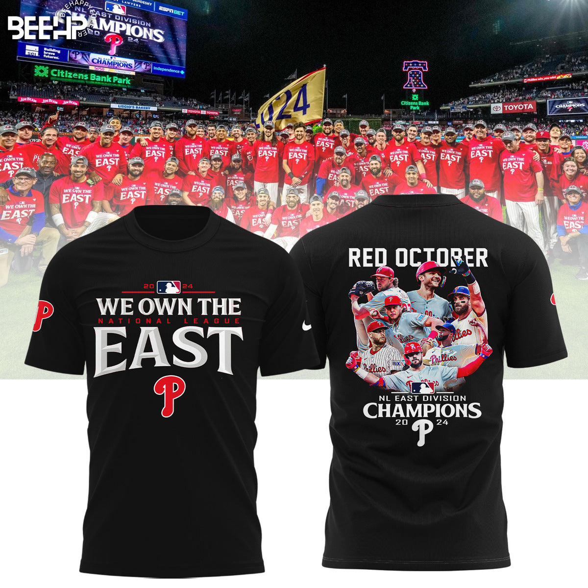 ..Philadelphia Phillies 2024 NL East Division Champions Shirt