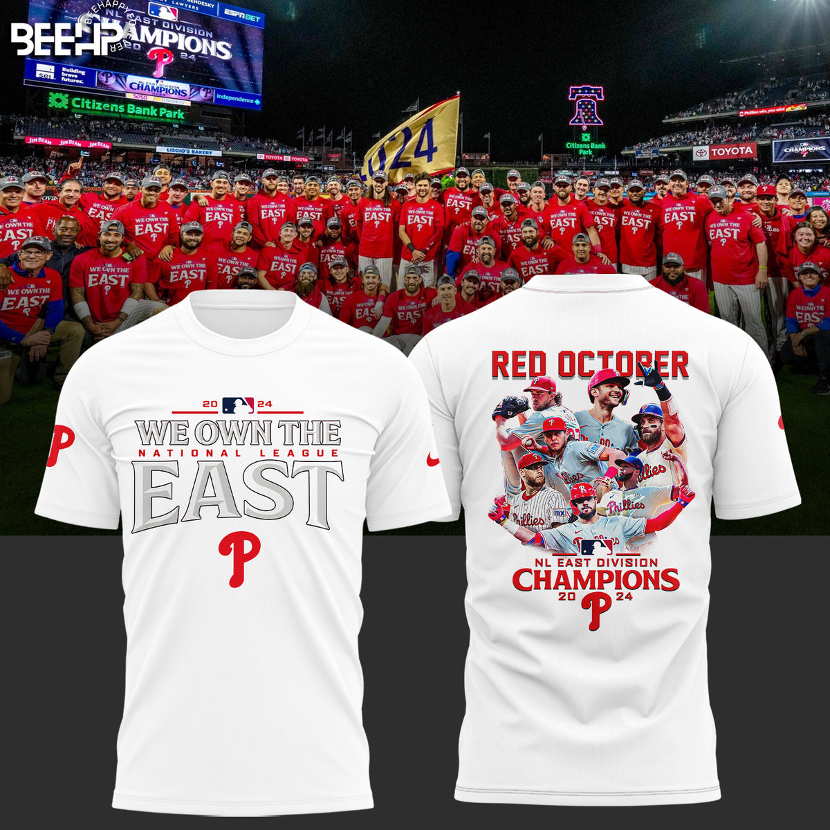 ..Philadelphia Phillies 2024 NL East Division Champions Shirt