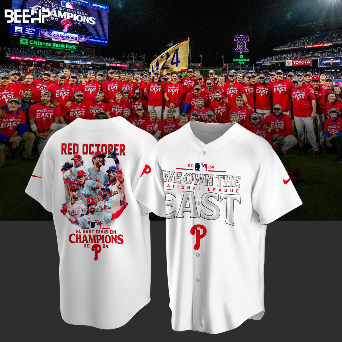 ..Philadelphia Phillies 2024 NL East Division Champions Shirt