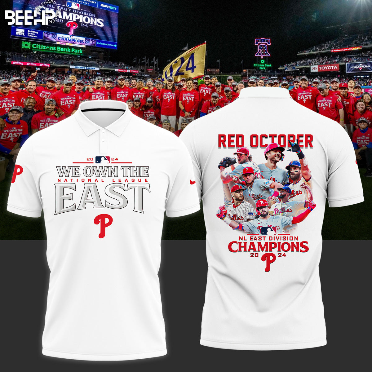 ..Philadelphia Phillies 2024 NL East Division Champions Shirt
