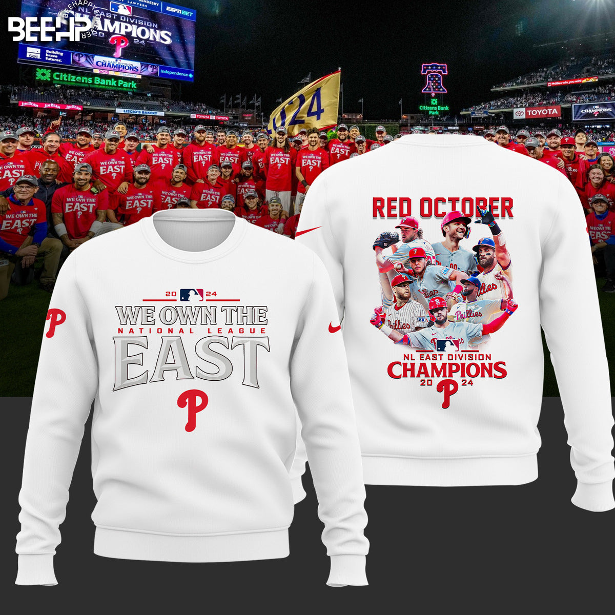 ..Philadelphia Phillies 2024 NL East Division Champions Shirt