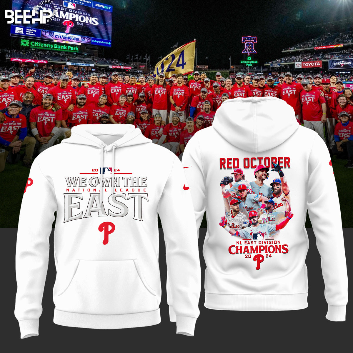 ..Philadelphia Phillies 2024 NL East Division Champions Shirt