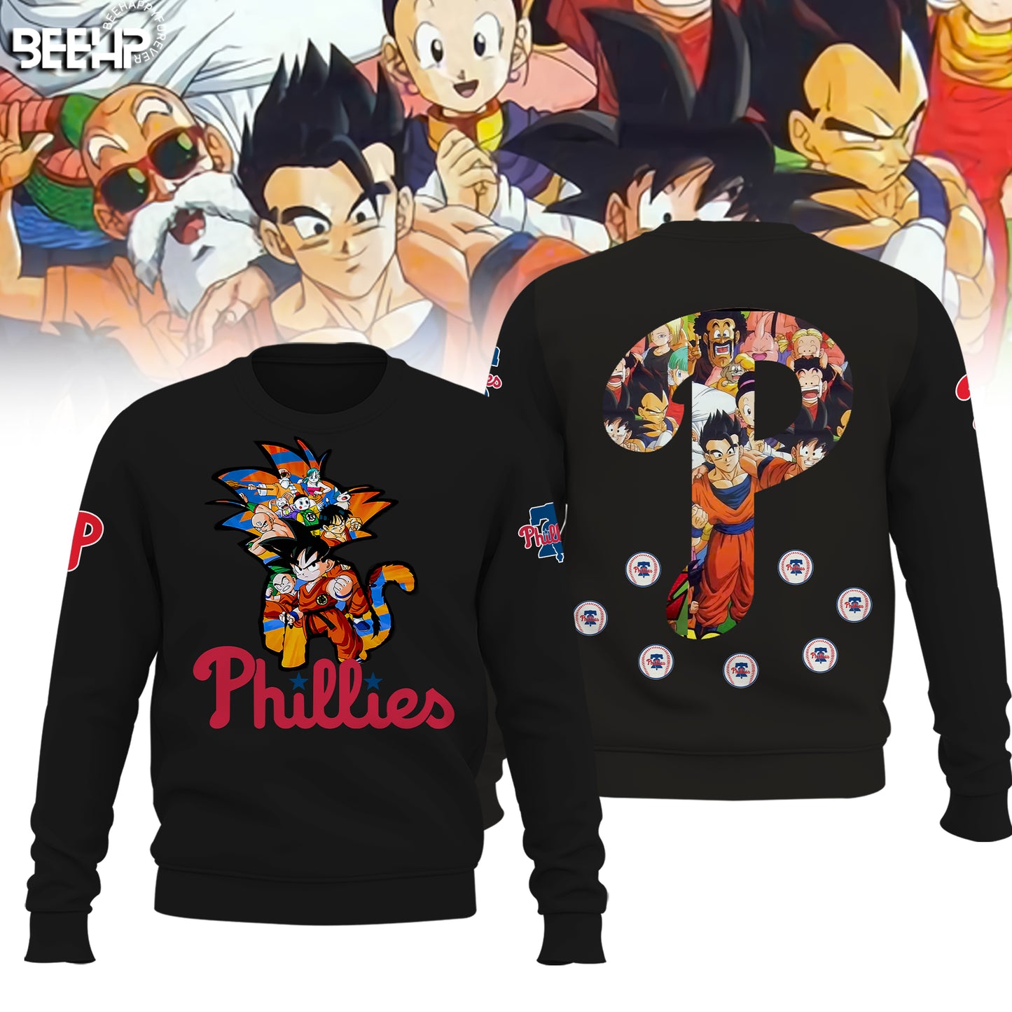 _Philadelphia Phillies Dragon Ball Night Hoodie V1