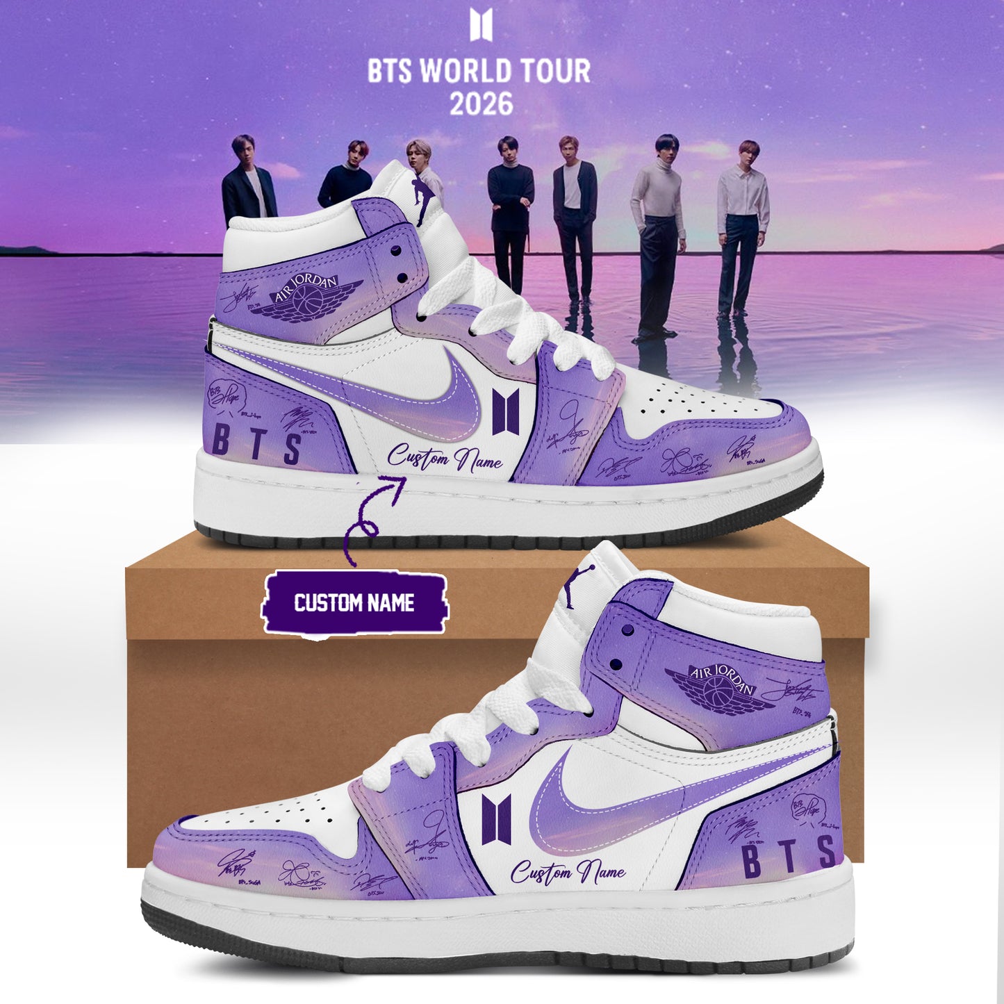 ,,.BTS Comeback & World Tour 2026 Limited Edition Signature - Shoes 1