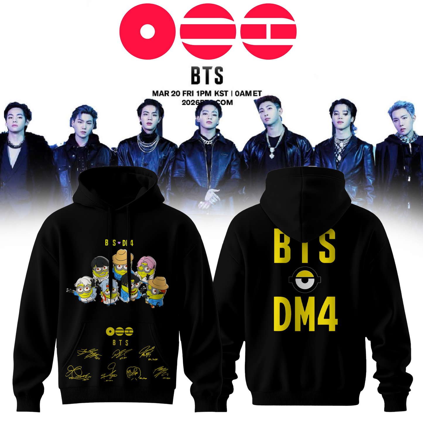 ..BTS The 5th Album Release Limited Edition Signature – Hoodie