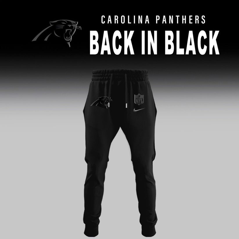 Carolina Panthers Back In Black Half Zip Hoodie