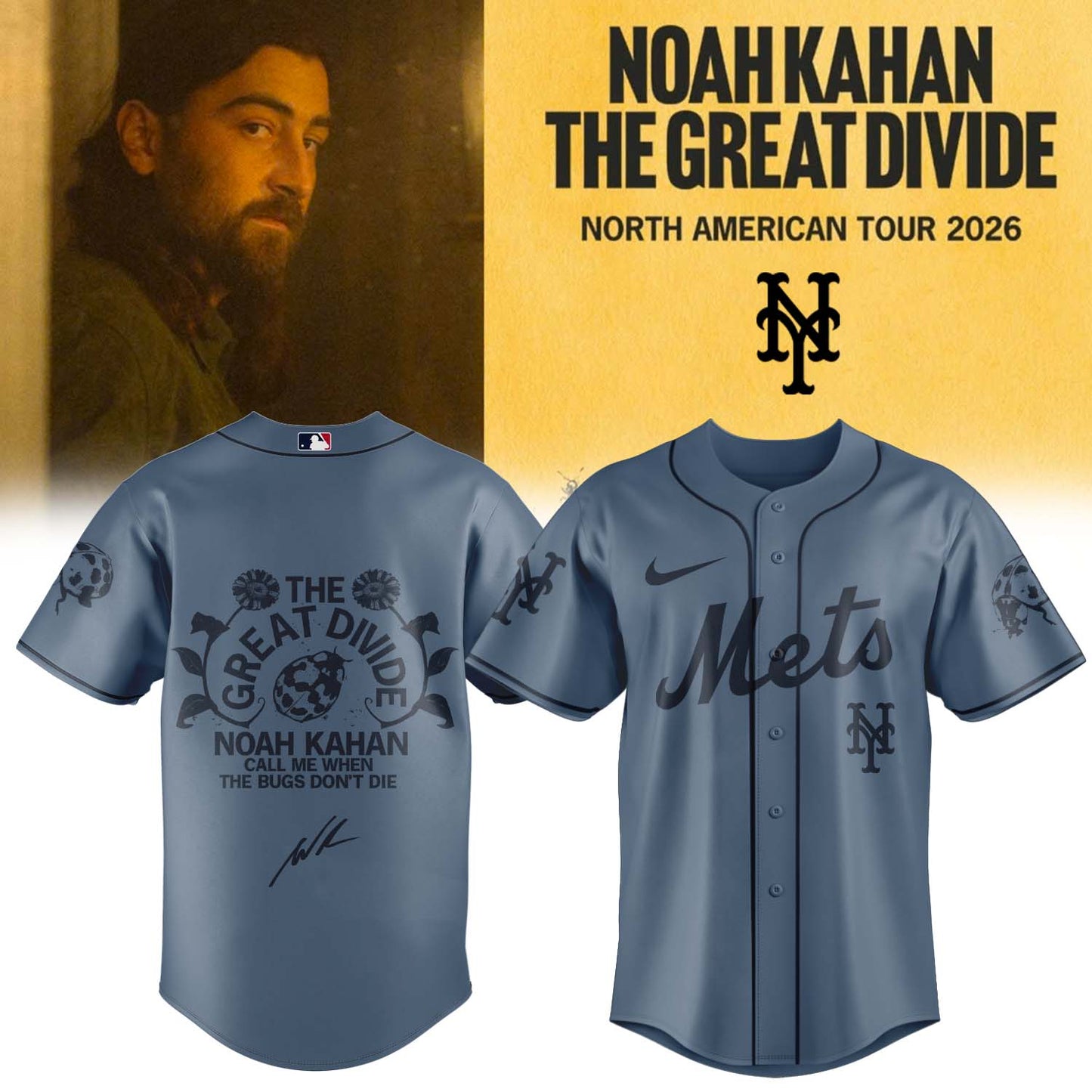 Noah Kahan “The Great Divide: The Last Of The Bugs” Album 2026 Limited Edition Signature – Jersey