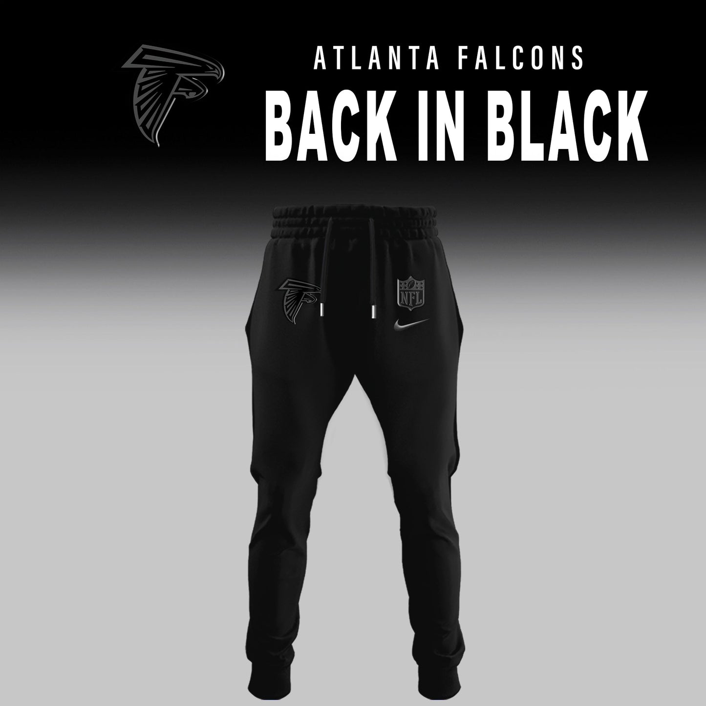 Atlanta Falcons 2025 BACK IN BLACK Combo T-Shirt