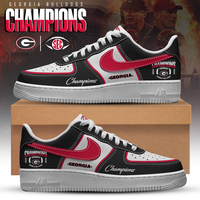 Georgia Bulldogs 2025 SEC Conference Champions AF1 Sneaker