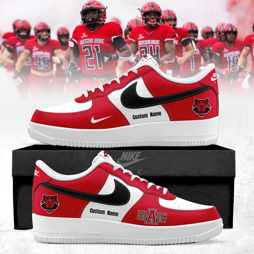 Arkansas State Red Wolves Special Edition AF1 Sneakers