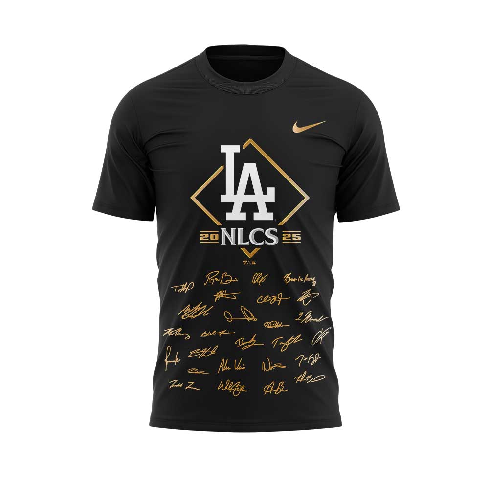 . LA.Dodgers 2025 National League Division Series Champions Combo Black Shirt