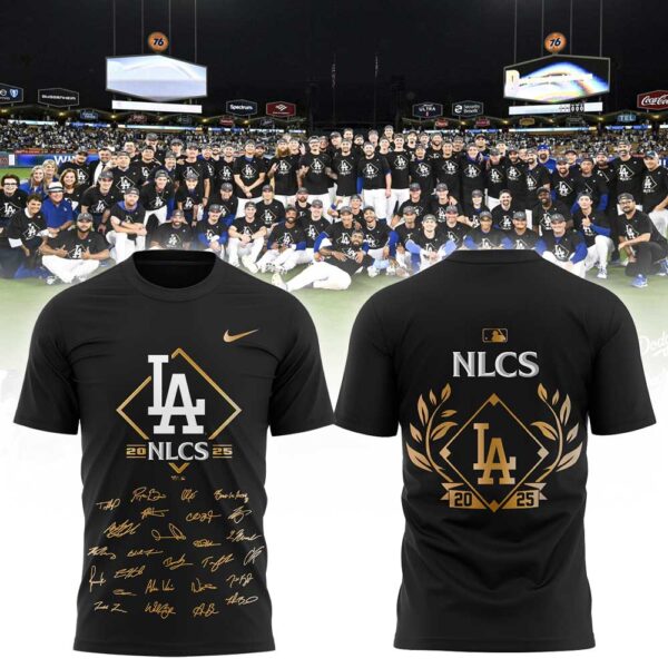 . LA.Dodgers 2025 National League Division Series Champions Combo Black Shirt
