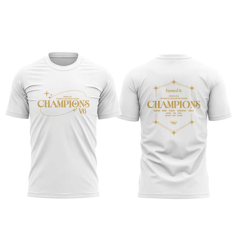 Limited Edition T1 6Time World Champions V6 Combo T-Shirt
