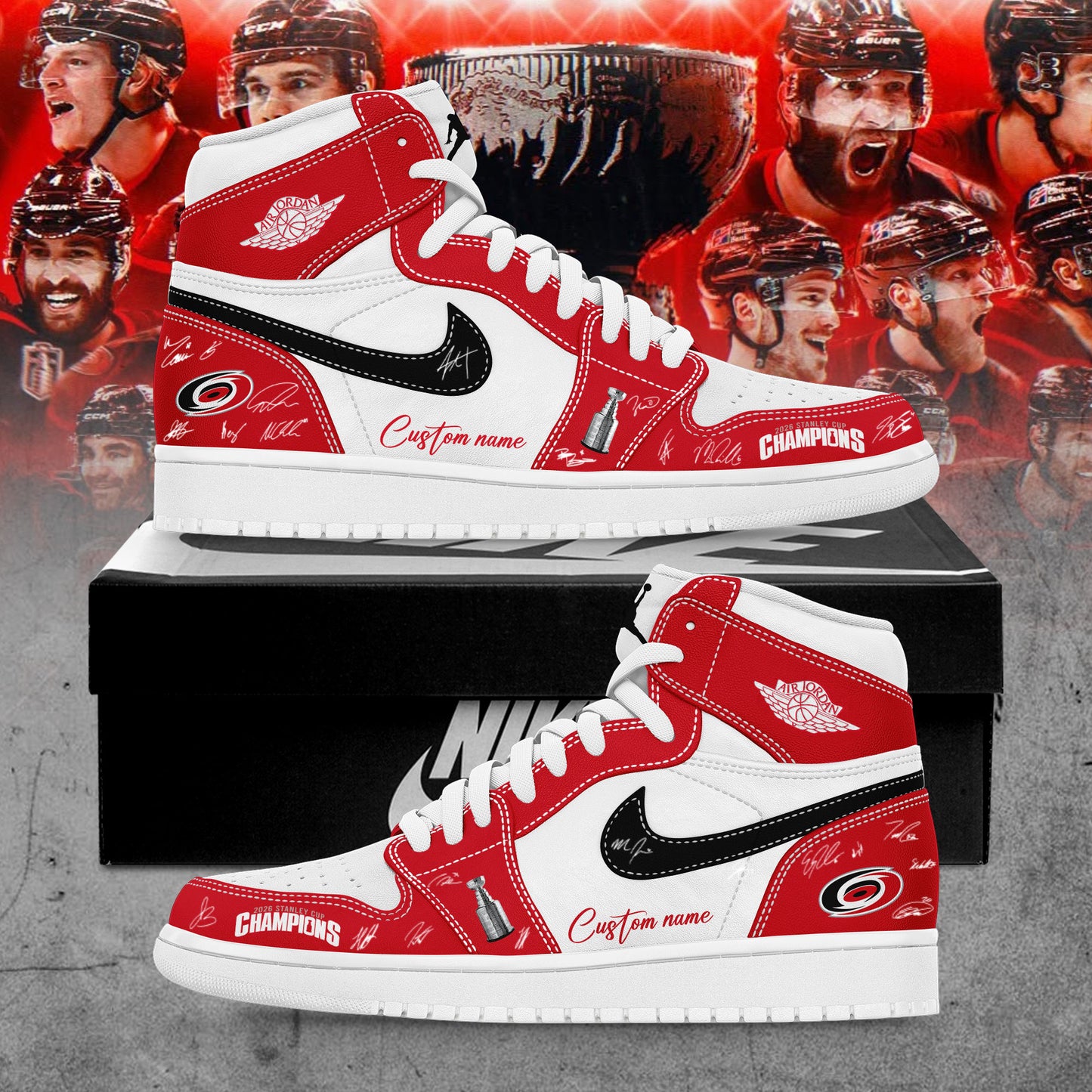 2026 Stanley Cup Champions Custom Name Shoes