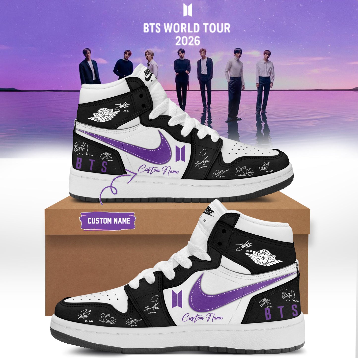 ,,.BTS Comeback & World Tour 2026 Limited Edition Signature - Shoes 1
