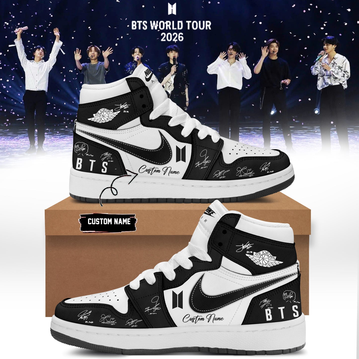 ,,BTS Comeback & World Tour 2026 Limited Edition Signature - Shoes 2