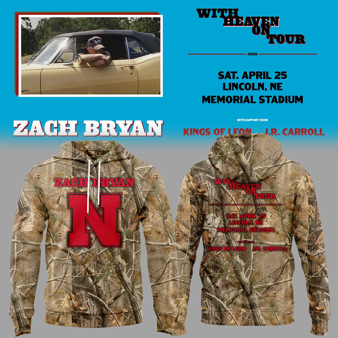 Limited Edition “With Heaven On Tour 2026” at Memorial Stadium Hoodie