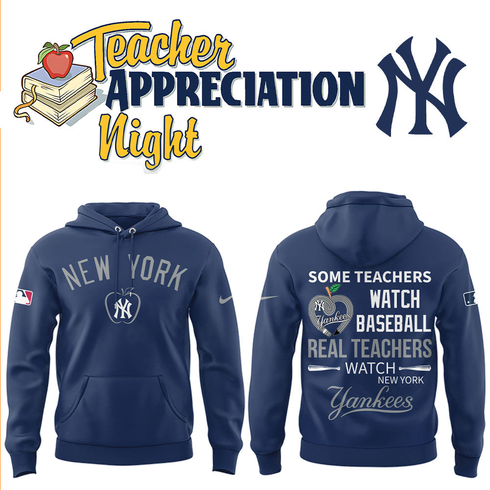 Yankees x Teacher Appreciation Night Hoodie-LL250423004