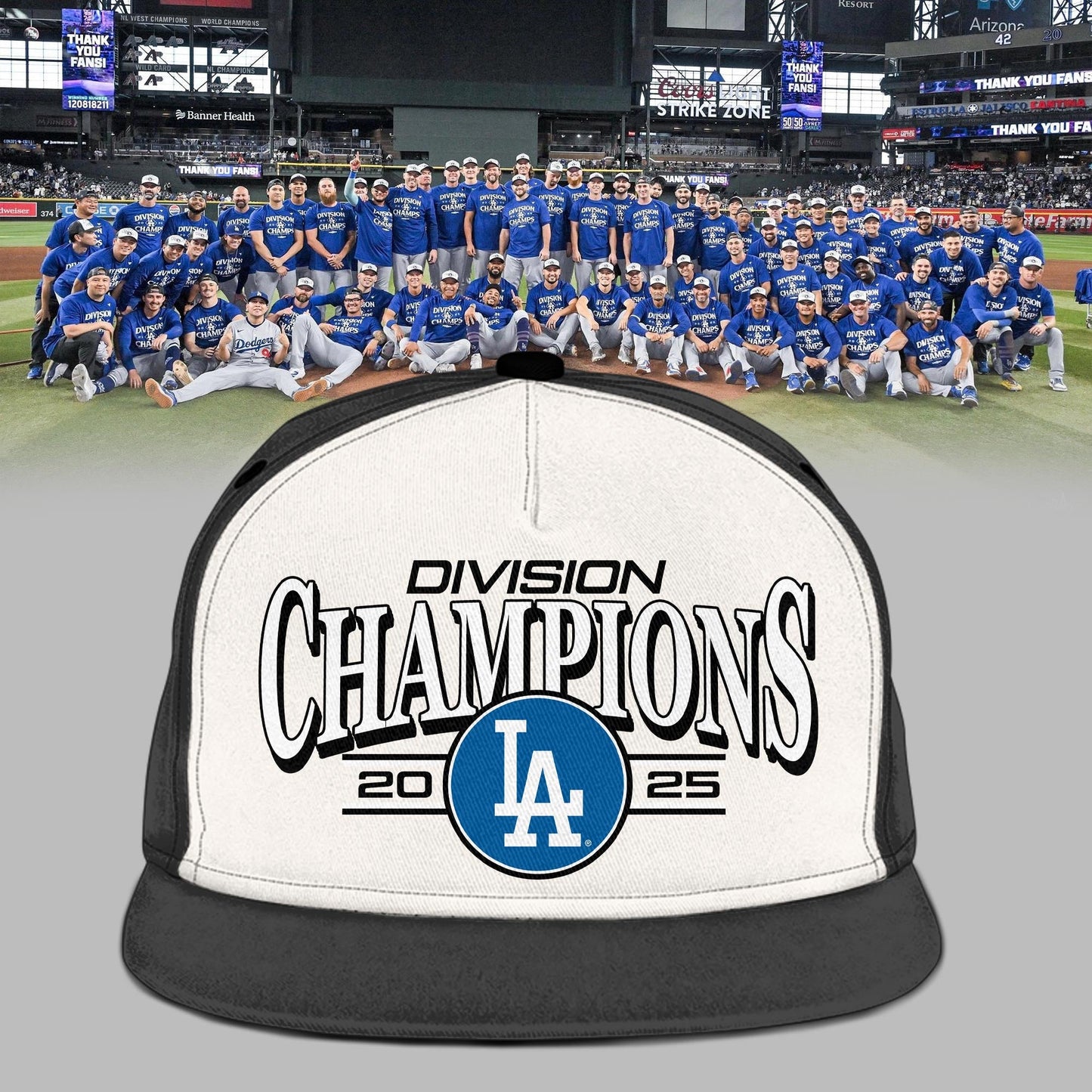 Los Angeles Dodgers 2025 NL West Division Champions Limited Shirt