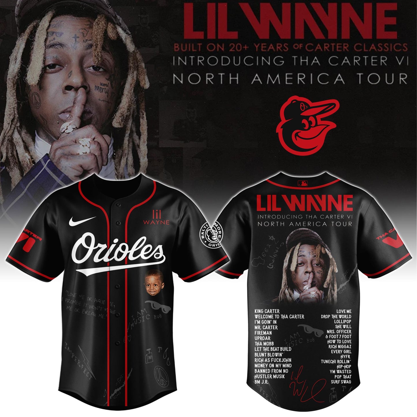 .BAL Special Lil Wayne "Tha Carter VI" Tour Limited Edition Jersey