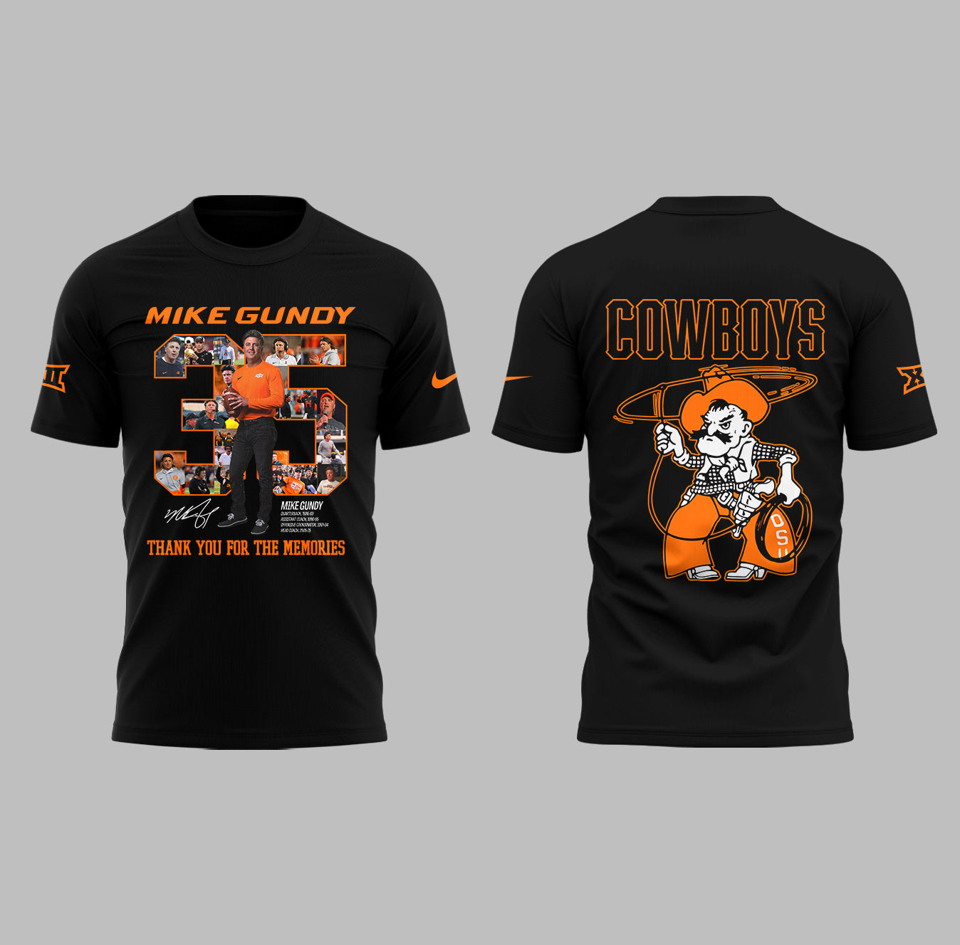Thank you, Mike Gundy, for 35 years of wholehearted dedication to OSU Football TShirt