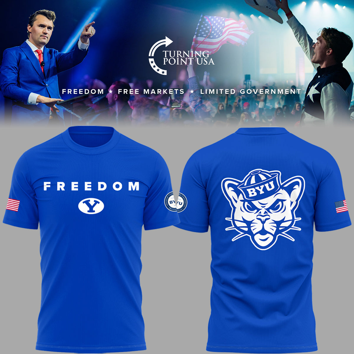 Limited Edition BYU Freedom T-Shirt-PA102925007