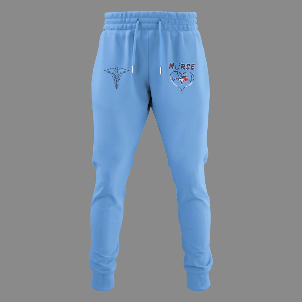 Limited Edition Blue Jays Baseball NURSES NIGHT Blue Zip Hoodie-PU25042205
