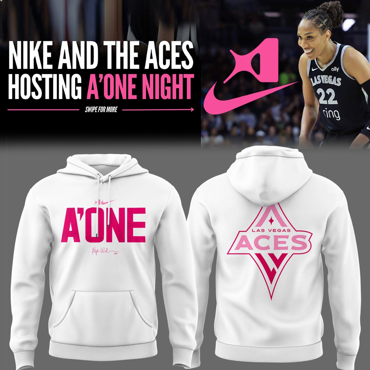 Limited Edition LV Aces x A' One Night 2025 Hoodie