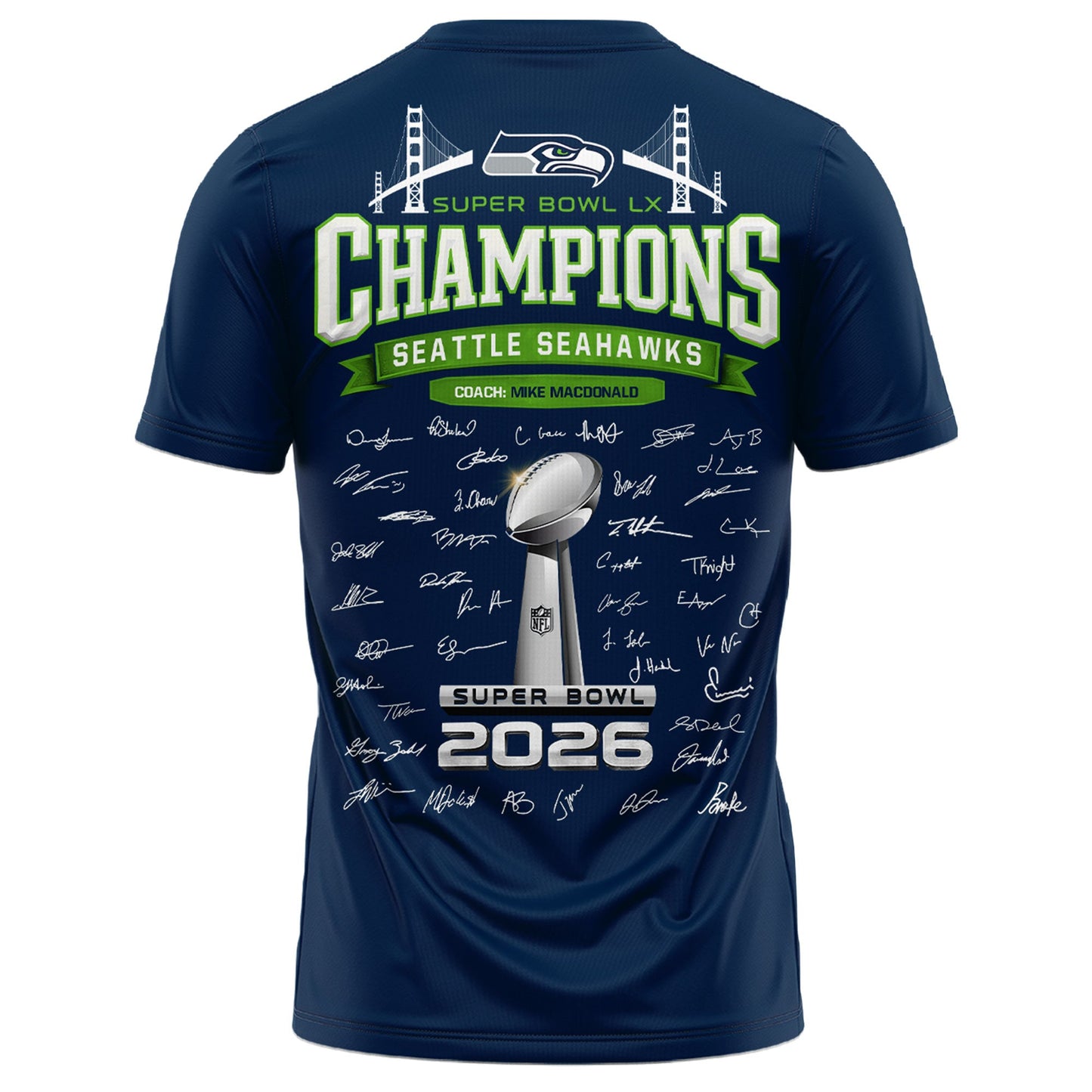 Seattle Seahawks Super Bowl LX Champions Limited Edition T.shirt