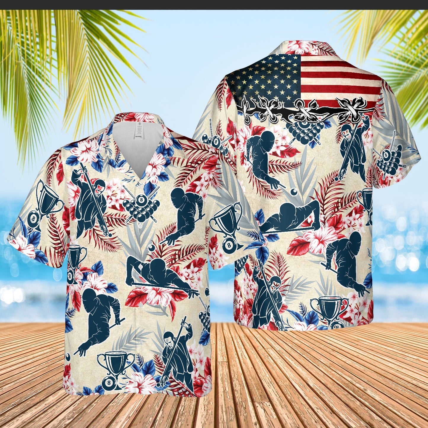 Billiard Ball Hawaiian Shirt | Billiards Shirt