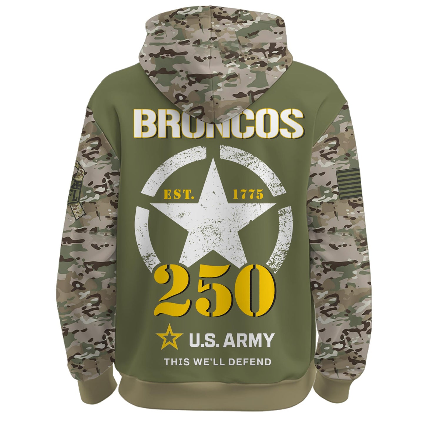 .DEN-Army 250th Birthday Limited Editions Hoodie