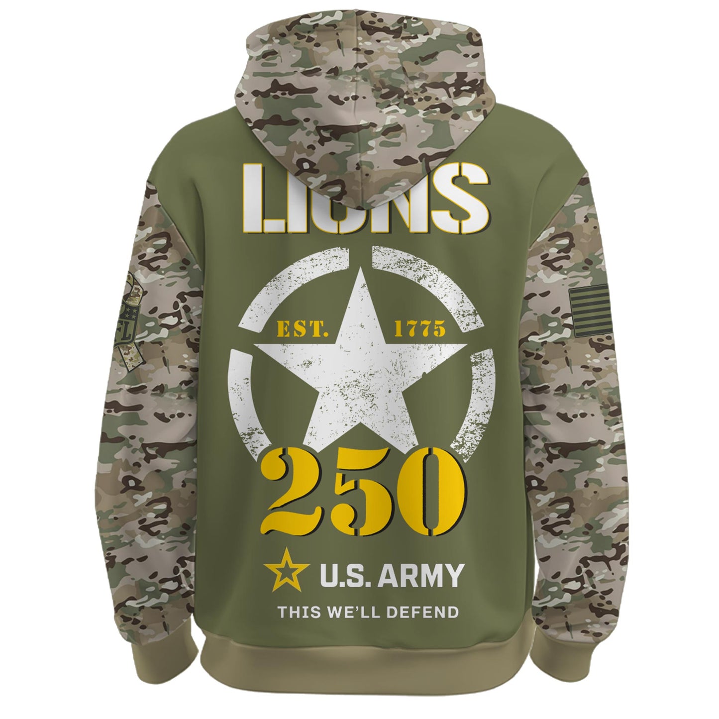 .DET-Army 250th Birthday Limited Editions Hoodie