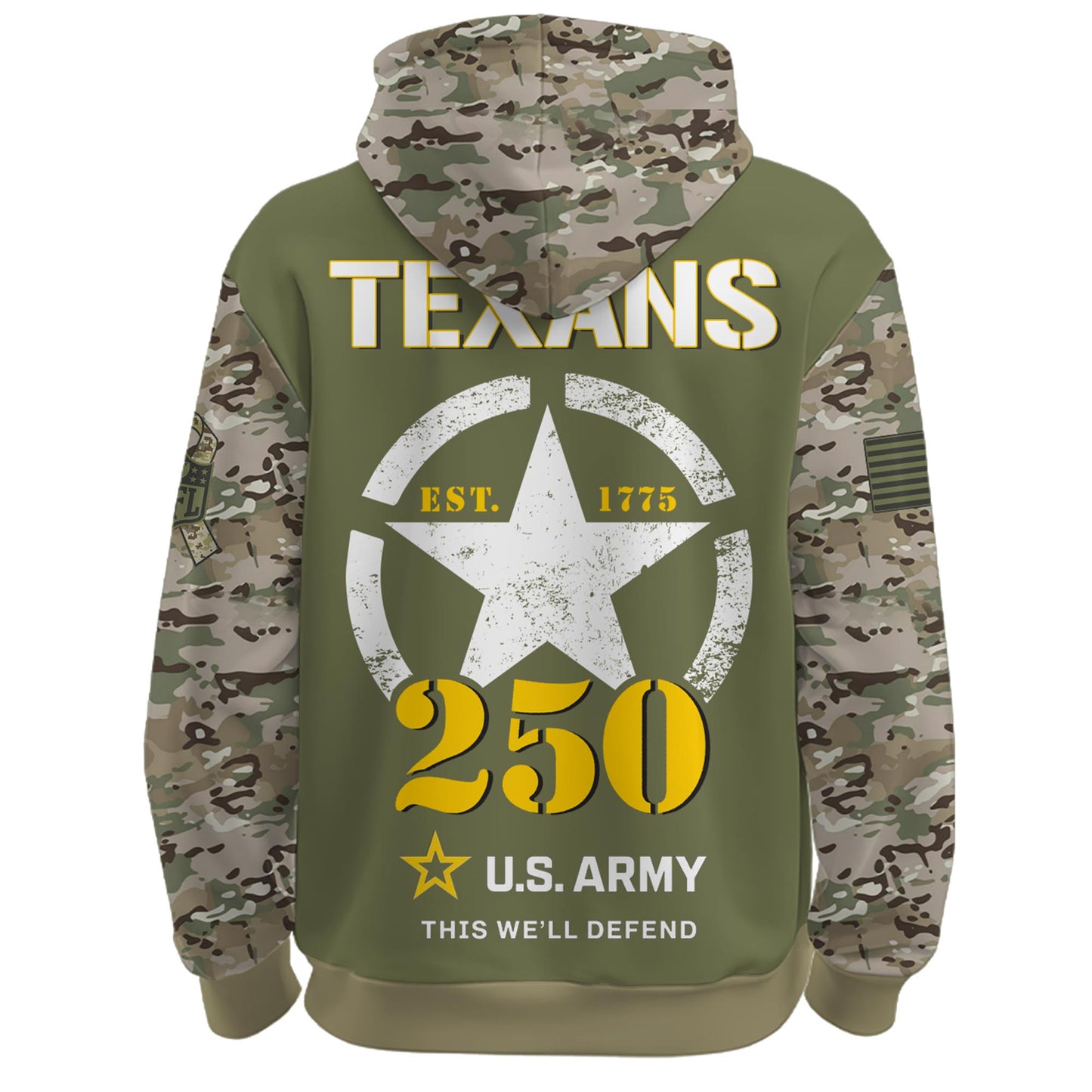 .HOU-Army 250th Birthday Limited Editions Hoodie