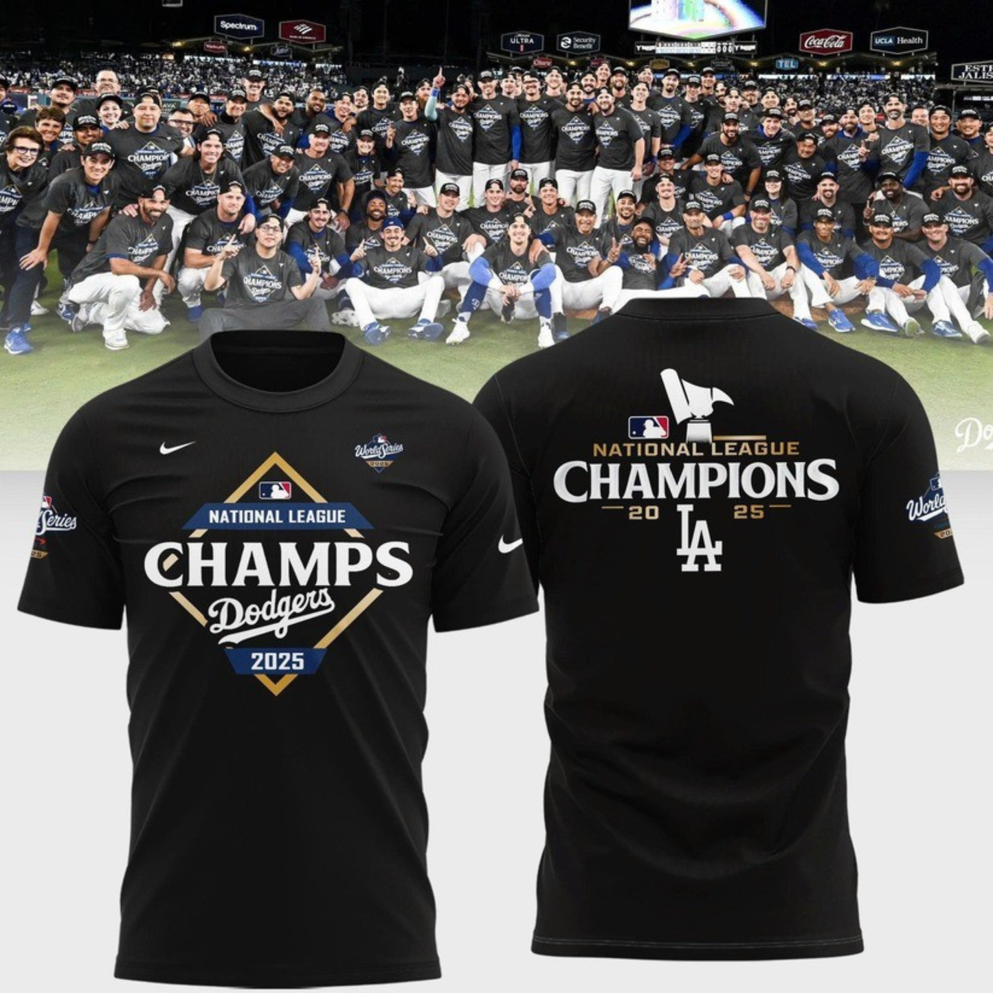 Los Angeles Dodgers NATIONAL LEAGUE CHAMPIONS 2025 T-shirt