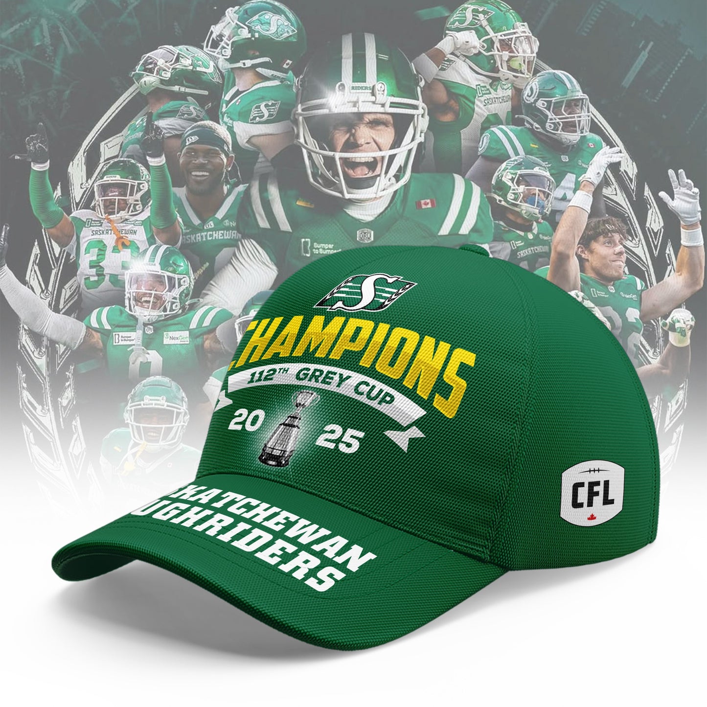 Saskatchewan Roughriders 112th Grey Cup champion Green Hoodie