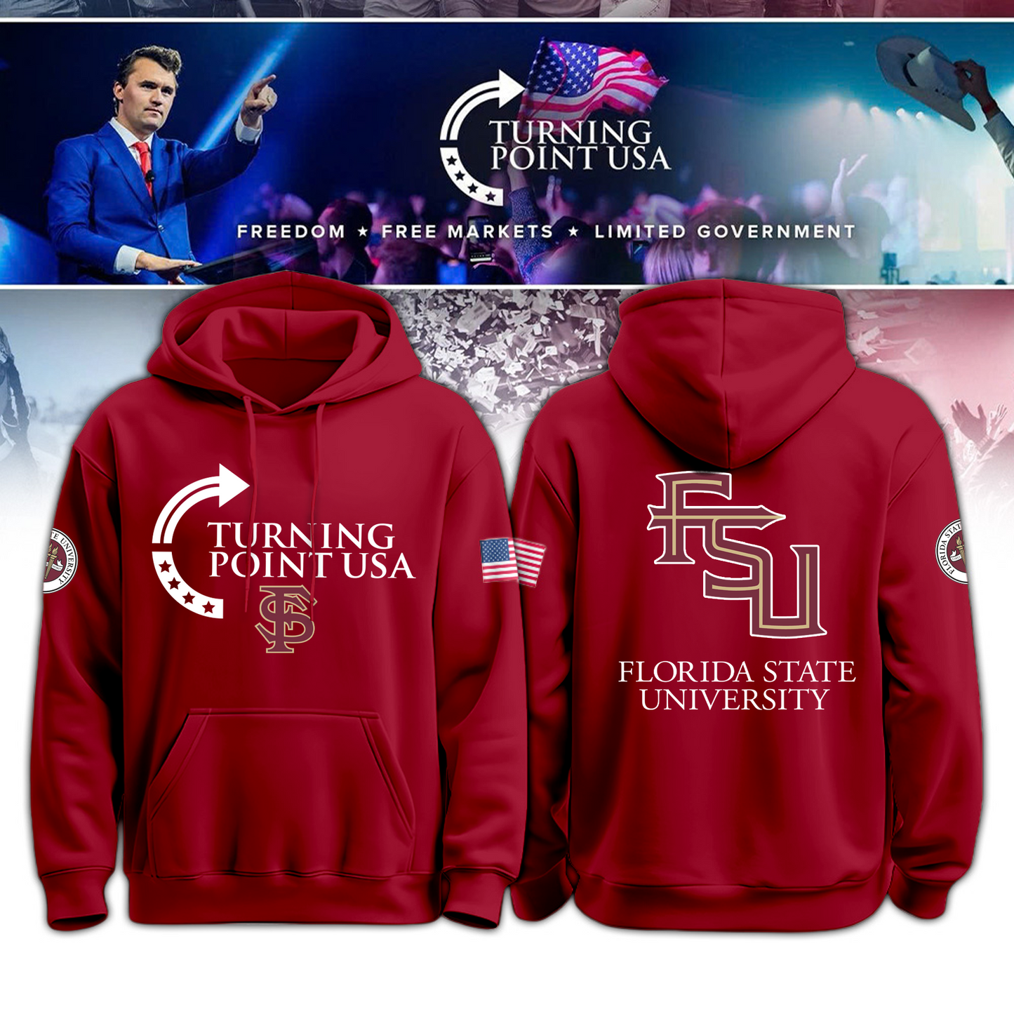 FSU - Florida State University x Freedom Hoodie