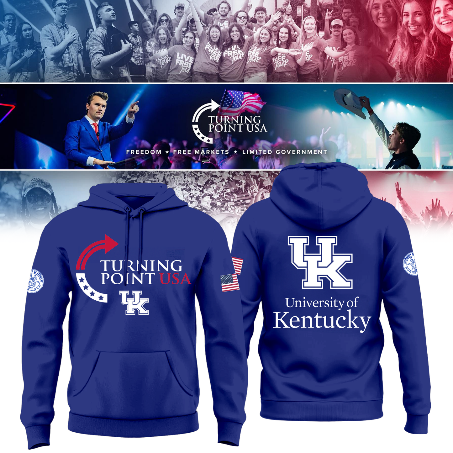 Kentucky University x Turning Point USA Hoodie