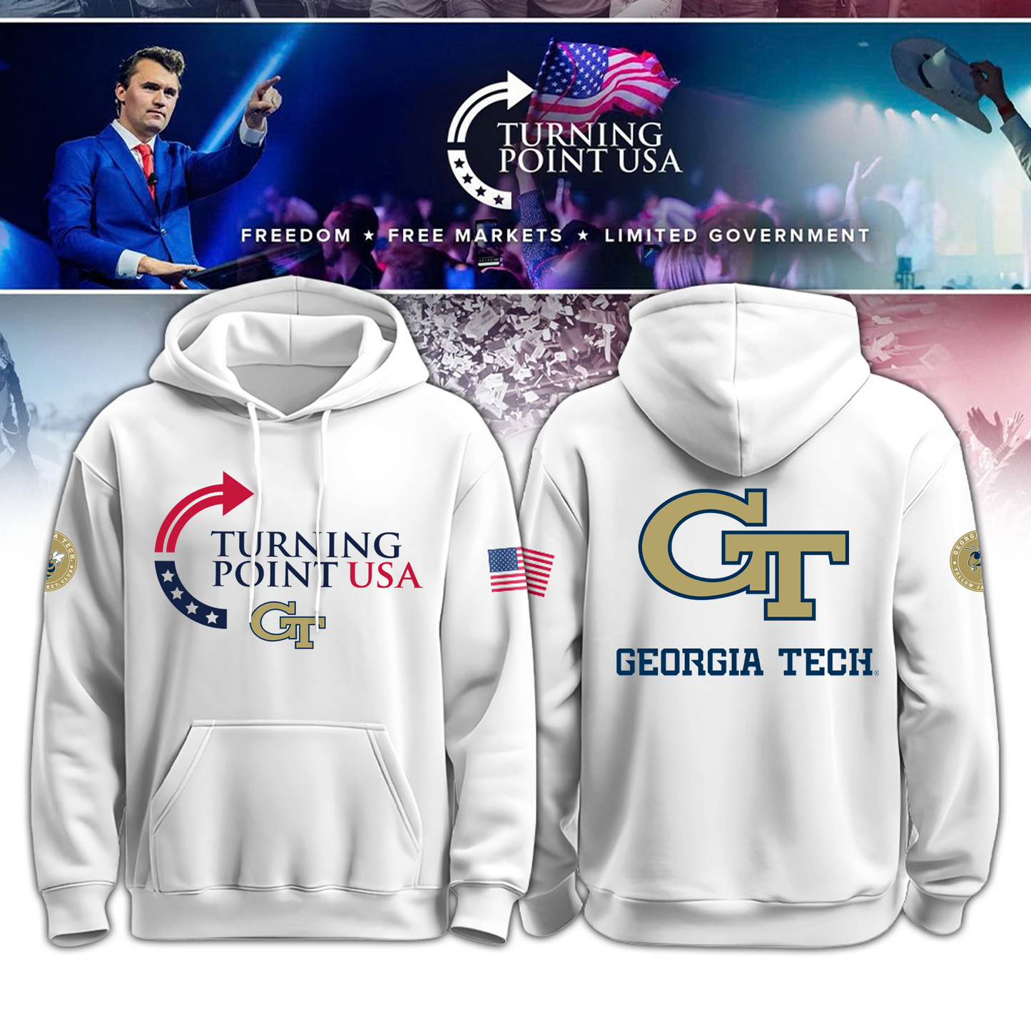 Georgia Tech Freedom Hoodie